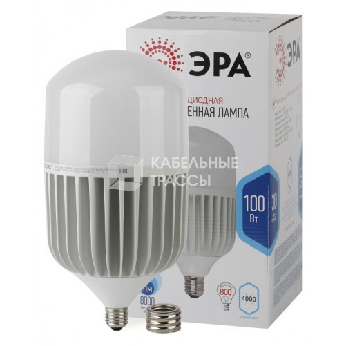 Лампа светодиодная LED 100Вт Е27/Е40 4000К smd POWER 100W-4000-E27/E40 | Б0032089 | ЭРА