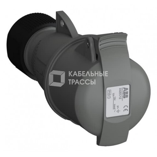 Розетка кабельная Easy&Safe 332EC12,32А,3P+E,IP44,12ч|2CMA102045R1000| ABB