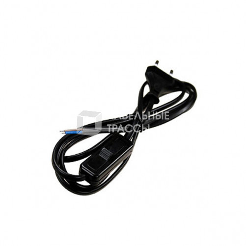 Сетевой шнур KF-HK-1 230V 1.9м (с выключателем) черный | 23050 | FERON