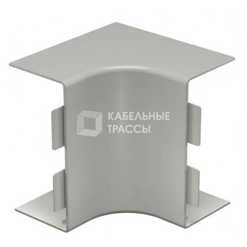 Крышка внутреннего угла кабельного канала WDK 60x130 мм (ПВХ,серый) (WDK HI60130GR) | 6022251 | OBO Bettermann