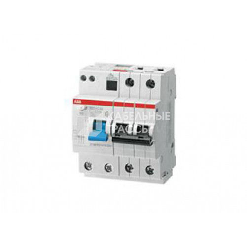 Автоматический выключатель дифференциального тока DS202 2п 16А C 30мА тип AC (4 мод) | 2CSR252001R1164 | ABB