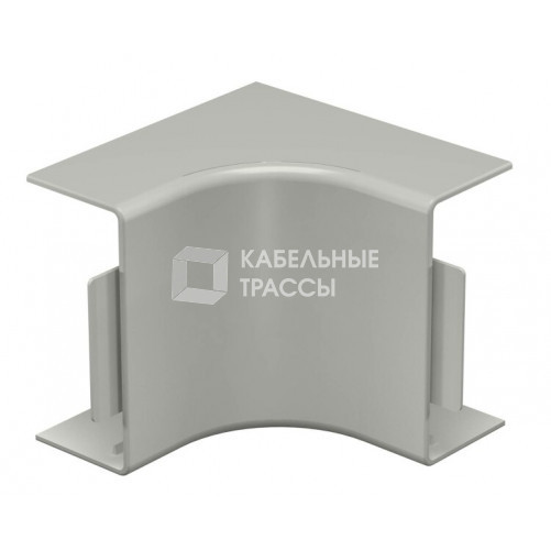 Крышка внутреннего угла кабельного канала WDK 40x90 мм (ПВХ,серый) (WDK HI40090GR) | 6021190 | OBO Bettermann