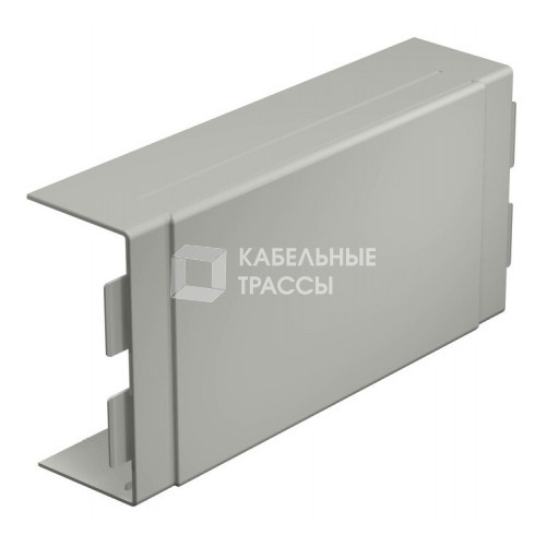 Крышка T-образной секции кабельного канала WDK 60x130 мм (ПВХ,серый) (WDK HK60130GR) | 6023045 | OBO Bettermann