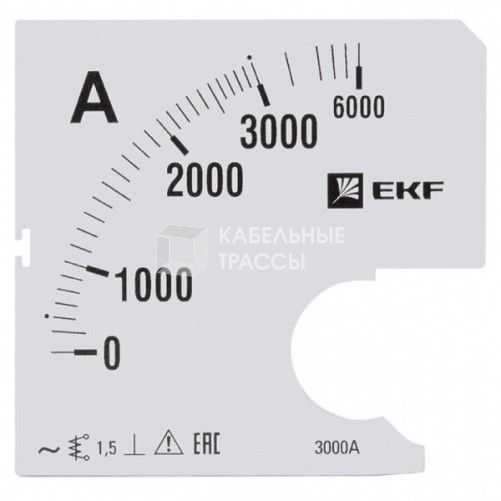Шкала сменная для A961 3000/5А-1,5 EKF PROxima | s-a961-3000 | EKF