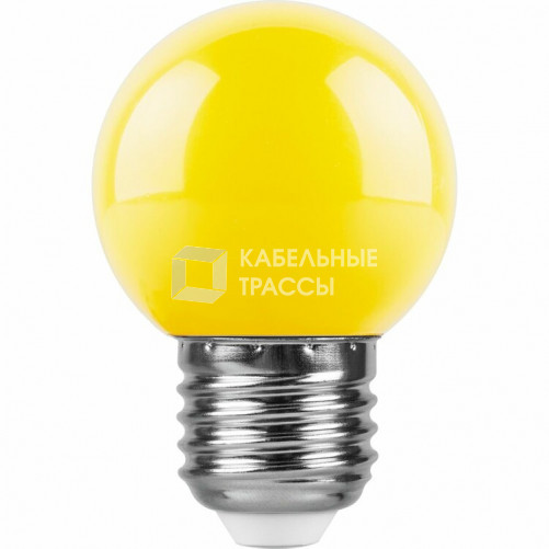 Лампа светодиодная для белт лайта LB-37 (1W) 230V E27 желтый G45 | 25879 | FERON