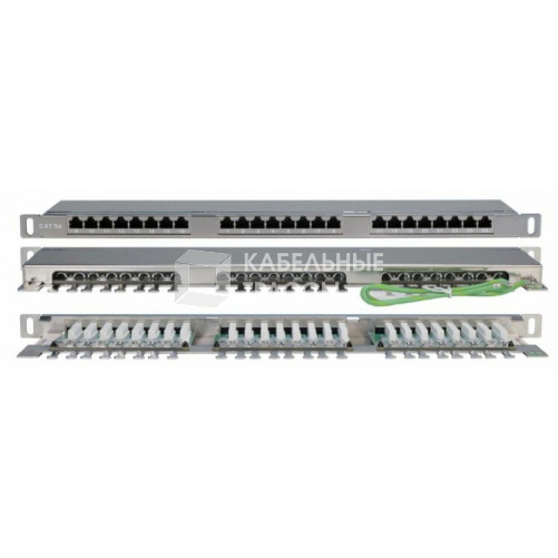 Патч-панель PPHD-19-24-8P8C-C5E-SH-110D высокой плотности 19