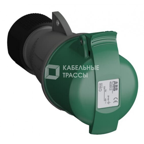 Розетка кабельная Easy&Safe 432EC2,32А,3P+N+E,IP44,2ч|2CMA102047R1000| ABB