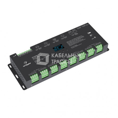 Декодер SMART-DMX-SUF (12-24V, 24x5A, XLR3, RJ45) (arlight, IP20 Металл, 5 лет) | 033769 | Arlight