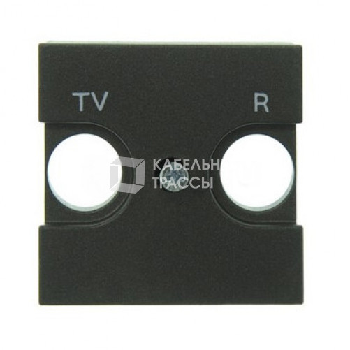 ABB Zenit Антрацит Накладка для TV-R розетки, (2 мод) | N2250.8 AN | 2CLA225080N1801 | ABB