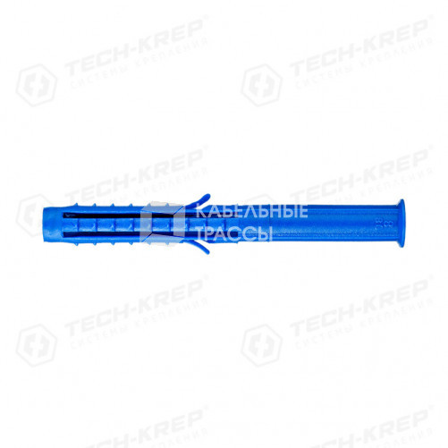 Дюбель распорный Чапай 8х80 шипы+усы (синие) (300 шт) - пакет накл. ( 0,77 кг) | 111151 | Tech-KREP
