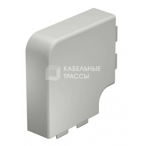 Крышка плоского угла кабельного канала WDK 40x110 мм (ПВХ,светло-серый) (WDK HF40110LGR) | 6183360 | OBO Bettermann