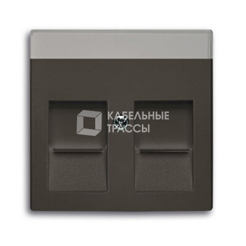 ABB Basic 55 Шато (чёрный) Плата центральная для коммуникац розеток 0211 с суппортами 18** | 1710-0-3942 | 2CKA001710A3942 | ABB