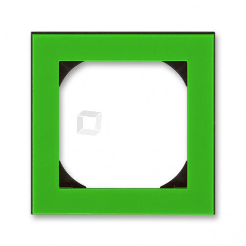 ABB Levit Зелёный / дымчатый чёрный Рамка одинарная 55х55 для механизмов BJE | 3901H-A05510 67 | 2CHH015510A4067 | ABB