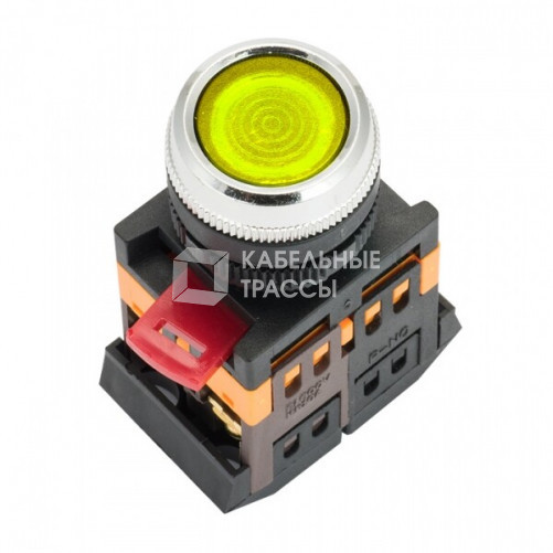 Кнопка ABLFS-22 с подсветкой желтая NO+NC 230В EKF PROxima | ablfs-22-y | EKF