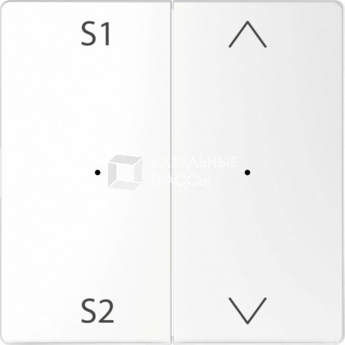 D-Life PlusLink КЛАВИША 2-ная с S1/S2, вх/вз, БЕЛ. ЛОТОС, SD | MTN5227-6035 | Schneider Electric