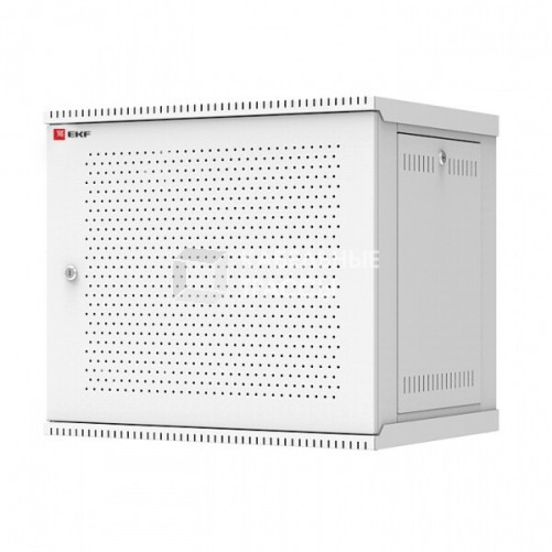 Шкаф телекоммуникационный настенный разборный 9U (600х450) дверь перфорированная, Astra A серия EKF Basic | ITB9P450D | EKF