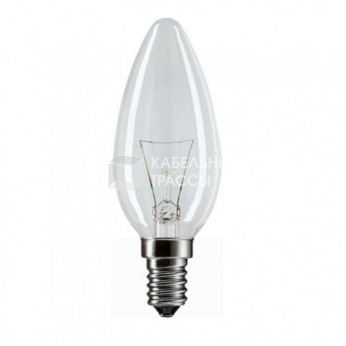 Лампа накаливания ЛОН Stan 60W E14 230V B35 CL 1CT/5X10F | 926000009521 | PHILIPS