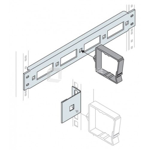 Панель для держателей кабеля,1HE | EV0035 | ABB