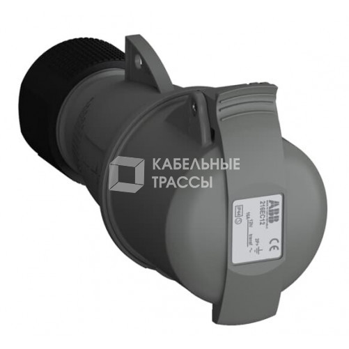 Розетка кабельная Easy&Safe 216EC12,16А,2P+E,IP44,12ч|2CMA102006R1000| ABB