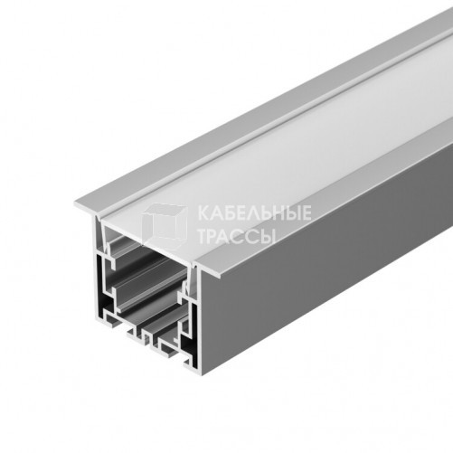 Профиль с экраном S2-LINIA55-F-2500 ANOD+OPAL | 021176 | Arlight