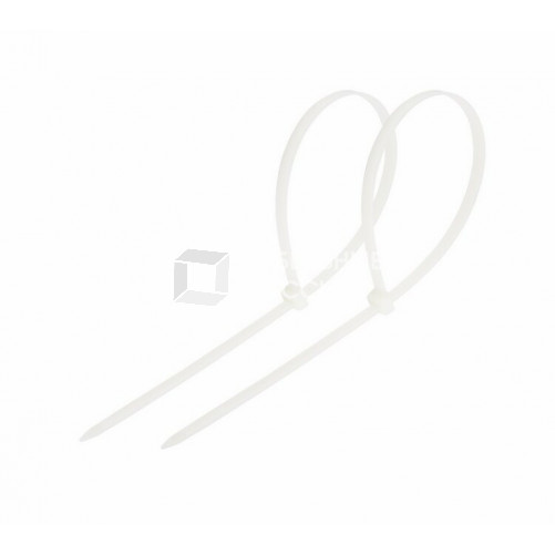 Стяжкa нейлоновая 200 x 4,8 мм, белая (упак. 100 шт) | 07-0200-5 | REXANT
