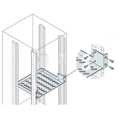 Полка фиксированная,2HE ,глубина 385мм | EV2385 | ABB