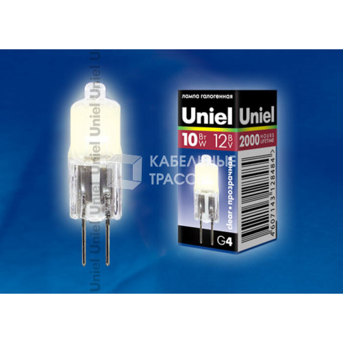 Лампа галогенная капсульная JC-12/10/G4 CL | 00480 | Uniel