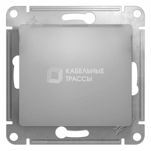 Glossa Алюминий Выключатель 1-клавишный, сх.1, 10АХ | GSL000311 | Schneider Electric