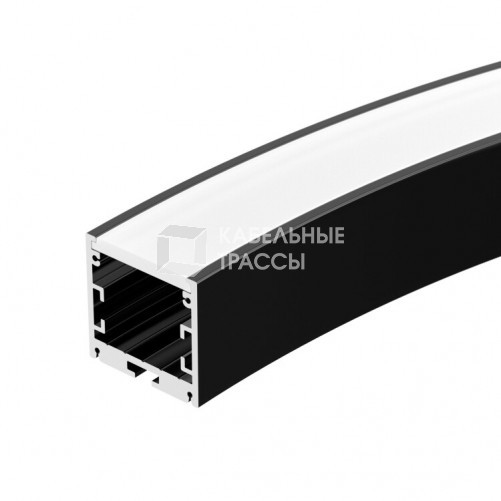 Профиль SL-ARC-3535-D800-A90 BLACK (630мм, дуга 1 из 4) | 027638 | Arlight