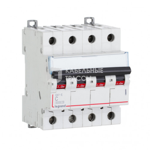 Выключатель автоматический четырехполюсный DX3-E 6000 1А C 6кА | 407298 | Legrand