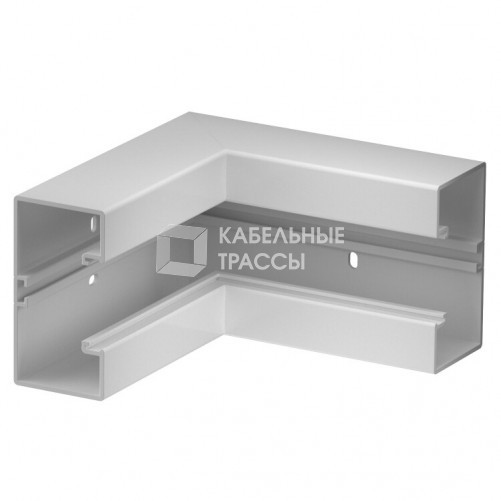 Внутренний угол кабельного канала Rapid 45-2 нерегулируемый 53x100 мм (ПВХ,серый) (GK-IS53100LGR) | 6113062 | OBO Bettermann