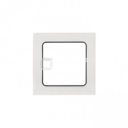 Стокгольм Рамка 1-местная белая с линией цвета черный PROxima | EXM-G-304-10 | EKF