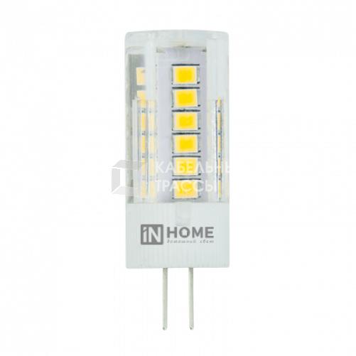 Лампа светодиодная LED-JC-VC 3Вт 12В G4 3000К 260Лм | 4690612019789 | IN HOME