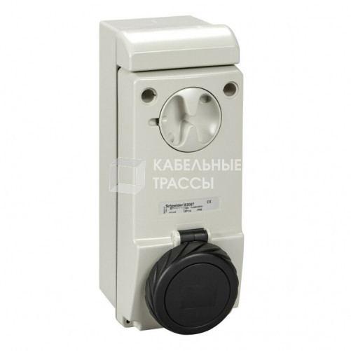 НАСТЕННАЯ РОЗЕТКА UNIKA Б/ЗЩ 16A 3PNE 480-500 IP65 | 83088 | Schneider Electric