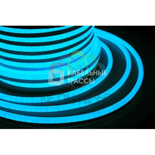 Гибкий неон LED SMD 8х16 мм, синий, 120 LED/м, бухта 100 м | 131-043 | NEON-NIGHT