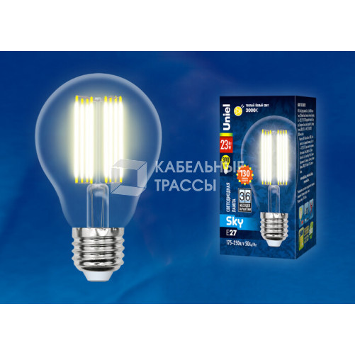 Лампа светодиодная LED-A70-23W/3000K/E27/CL PLS02WH LED. 