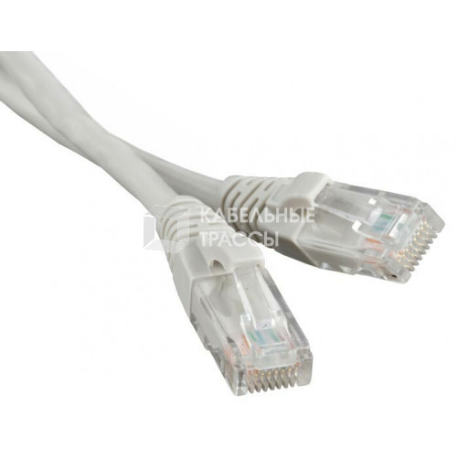 Патч-корд PC-LPM-UTP-RJ45-REV-RJ45-C5e-0.5M-LSZH-GY Реверсивный U/UTP, Cat.5e, LSZH, 0.5 м, серый | 230411 | Hyperline