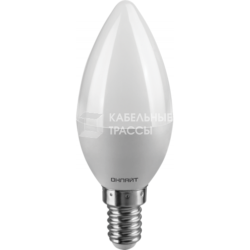 Лампа светодиодная OLL-C37-6-230-2.7K-E14-FR | 71628 | ОНЛАЙТ