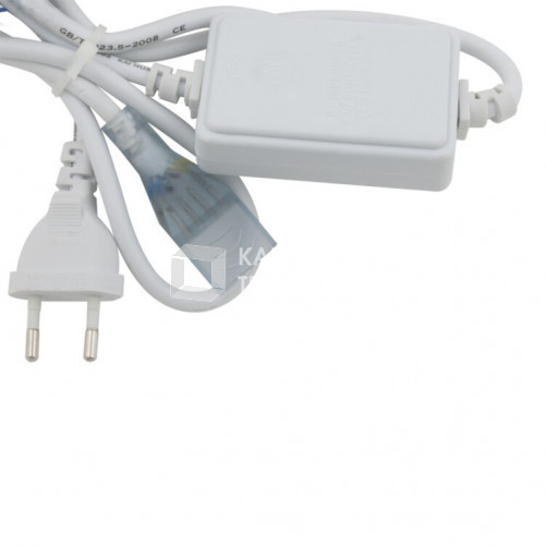 Провод электрический для подключения RBG LED лент UCX-Q220 SP4/B67-RGB WHITE 1 STICKER ULS-5050 220В. 7х14мм. | 10968 | Volpe