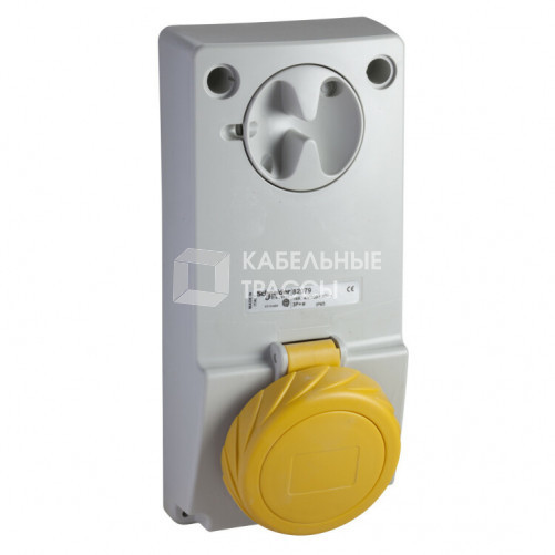 ПАНЕЛЬНАЯ РОЗЕТКА UNIKA Б/ЗАЩ 16A 3PNE 100-130 IP65 | 82080 | Schneider Electric