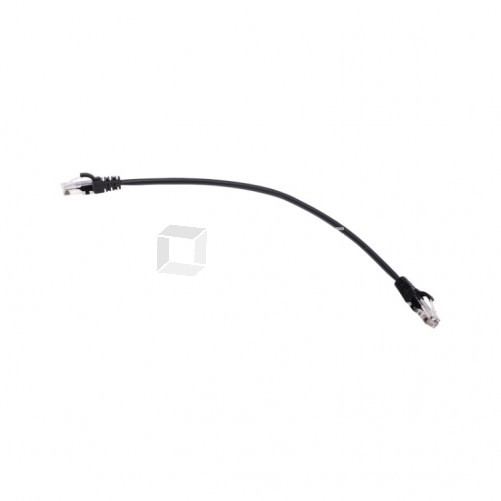 Патч-корд U/UTP, CAT 5e, RJ45-RJ45, 26AWG, LSZH, черный, 0,3м REXANT | 02-0102-03 | REXANT