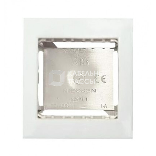 ABB Zenit Альп. белый Цоколь для открытой установки на 1-2 модуля, с рамкой | N2991.1 BL | 2CLA299110N1101 | ABB