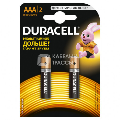 Элемент питания Duracell LR03-2BL BASIC | Б0026812 | Duracell