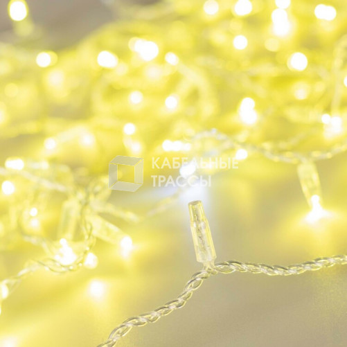 Светодиодная гирлянда ARD-STRING-CLASSIC-10000-CLEAR-100LED-FLASH Gold (230V, 7W) (Ardecoled, IP65) | 025820 | Arlight