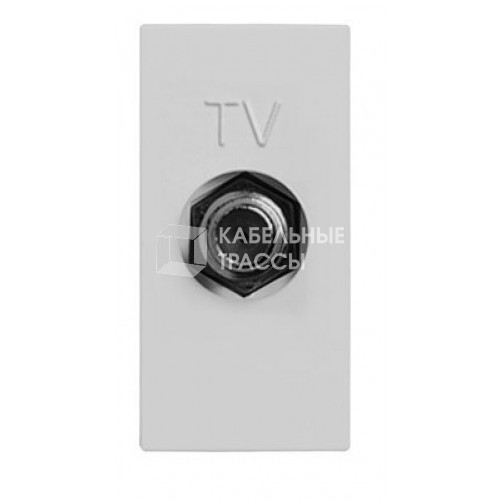 ABB Zenit Серебряный Розетка TV единственная, F-разъем, (1 мод) | N2150 PL | 2CLA215000N1301 | ABB