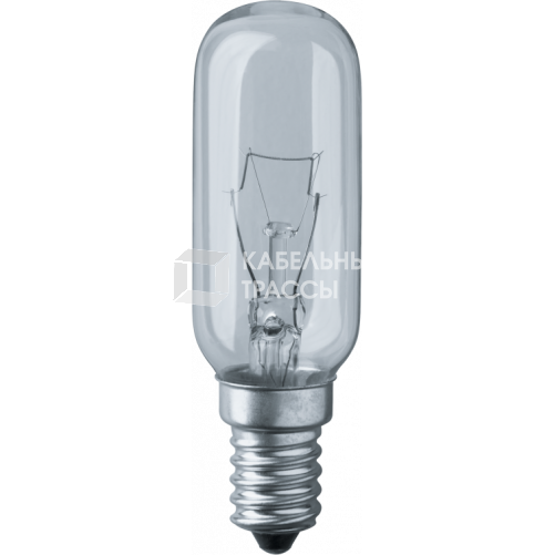 Лампа накаливания ЛОН 40Вт Е14 230В NI-T25L-40-230-E14-CL | 61206 | Navigator
