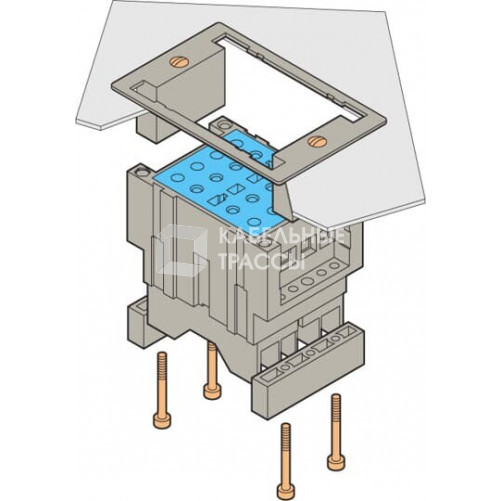 Блок PO-E-VA Клеммный для цепей полярности, с разорванной цепью, монтаж в панель, зажим под болт | 1SNA166759R1600 | TE
